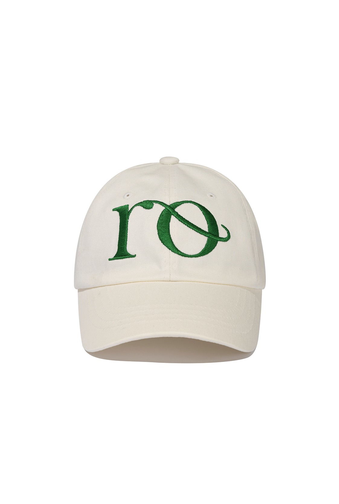 R RO EMBROIDERY BALL CAP_IVORY